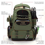 Fishing Tackle Backpack – Lightweight Tactical Fishing Bag with Multifunction Storage